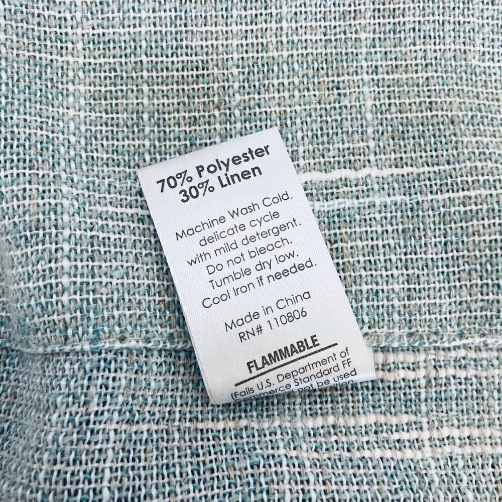 Linen Textured Sage 2-pc Window Curtains Set - Picture 6 of 6